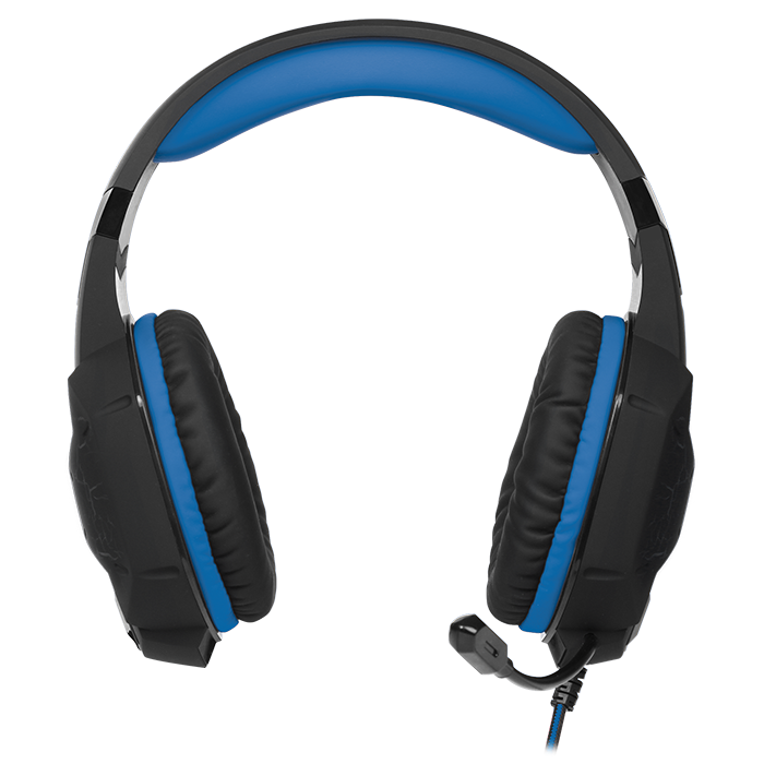 SV-015633 Игровые стереонаушники с микрофоном ap-u980mv, черный-синий (usb, led, 7.1) Sven Santreyd  - Вид №2