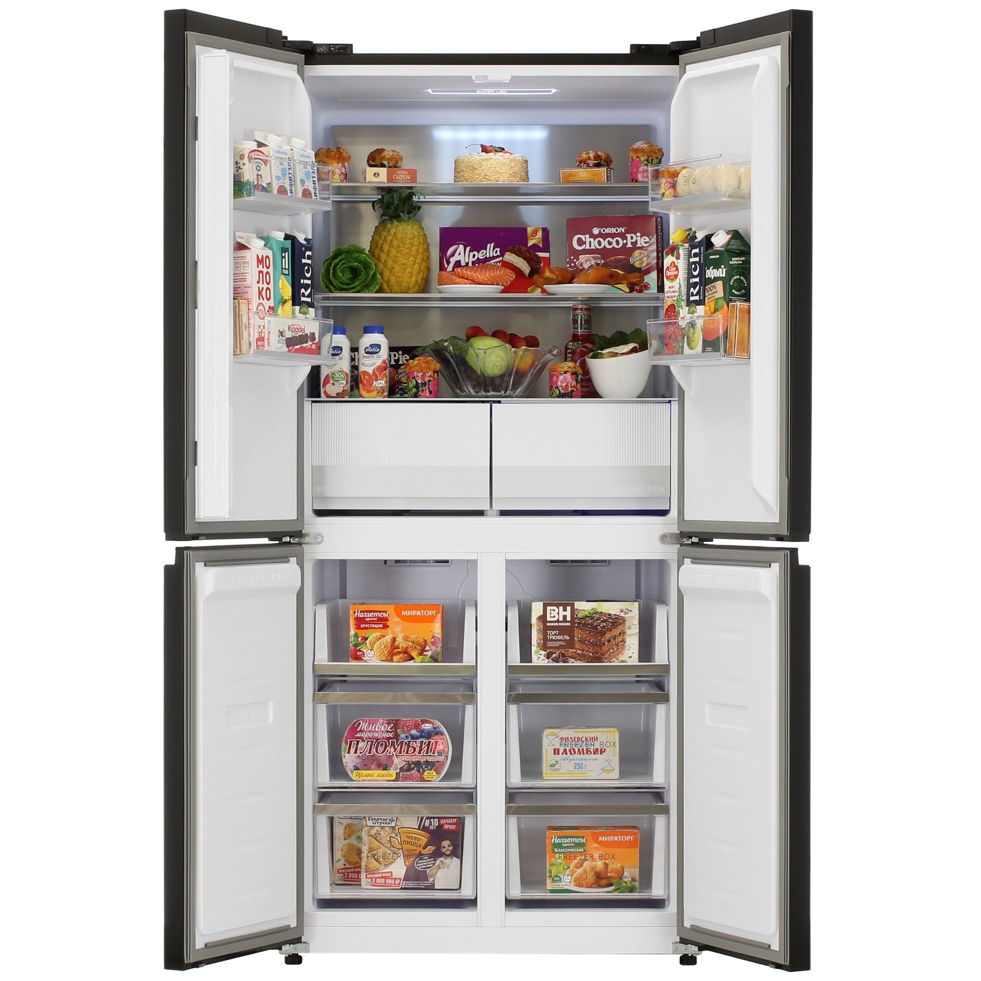 9239450 Холодильник многодверный   DEXP MCr4-47AKA черный STDN-0081874 - Вид №5