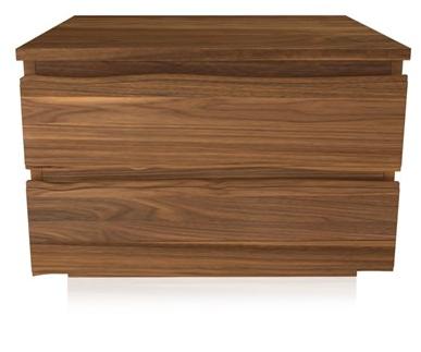 Arte Brotto Тумбочка из орехового дерева Leonardo L125n - Вид №2