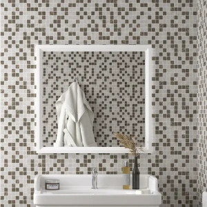 Мозаика настенная Kerama Marazzi Феррара-фоджа 20x50 см глянцевая цвет коричневый/серый 84407401 STLM-2151120