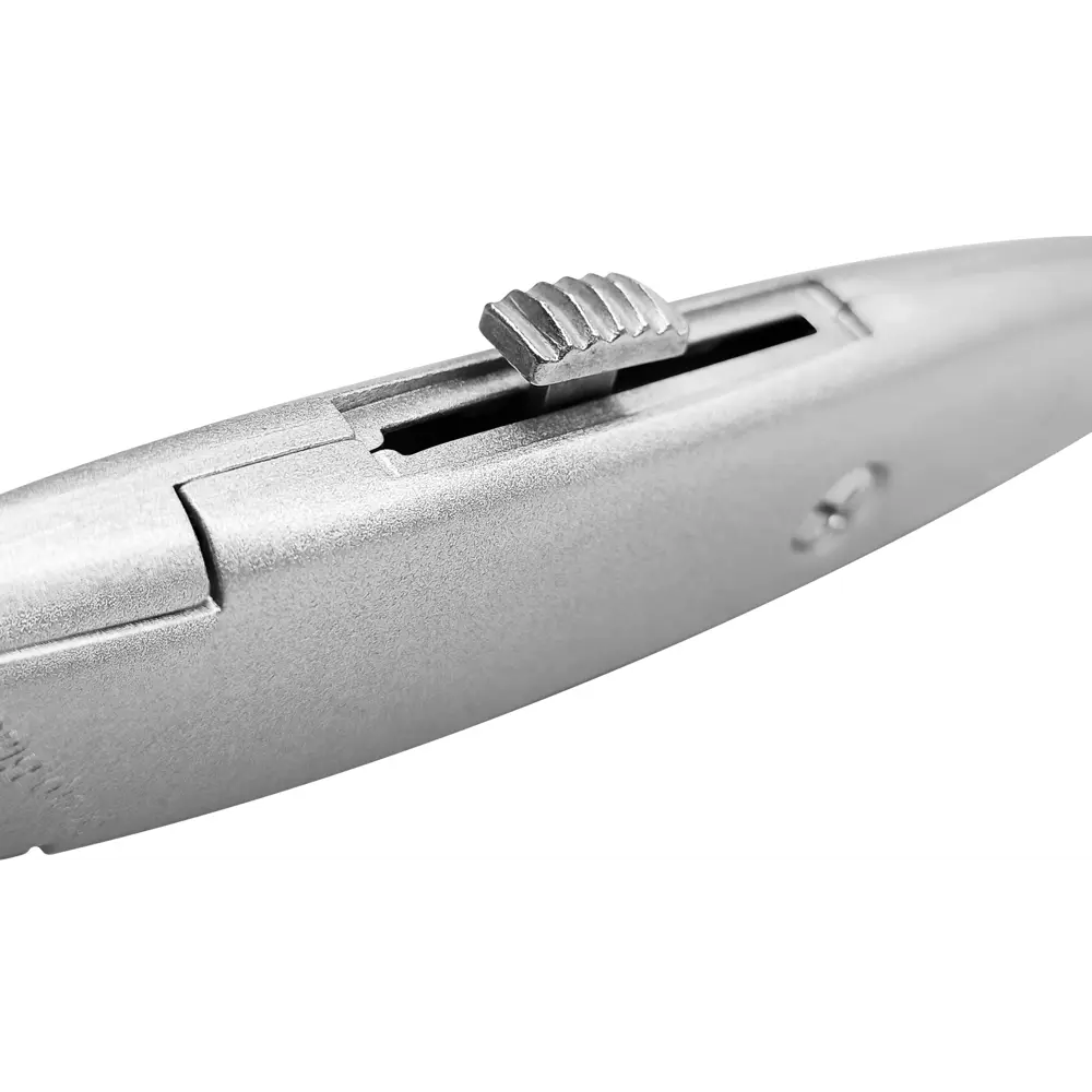 Нож строительный Vertextools 0044-18-58 алюминиевый корпус трапециевидное лезвие 18 мм STLM-2070240 - Вид №3