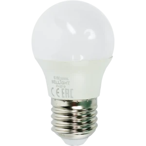 Лампа светодиодная Bellight E27 220-240 В 6 Вт шар 480 лм, тёплый белый свет 82168008 STLM-2075205