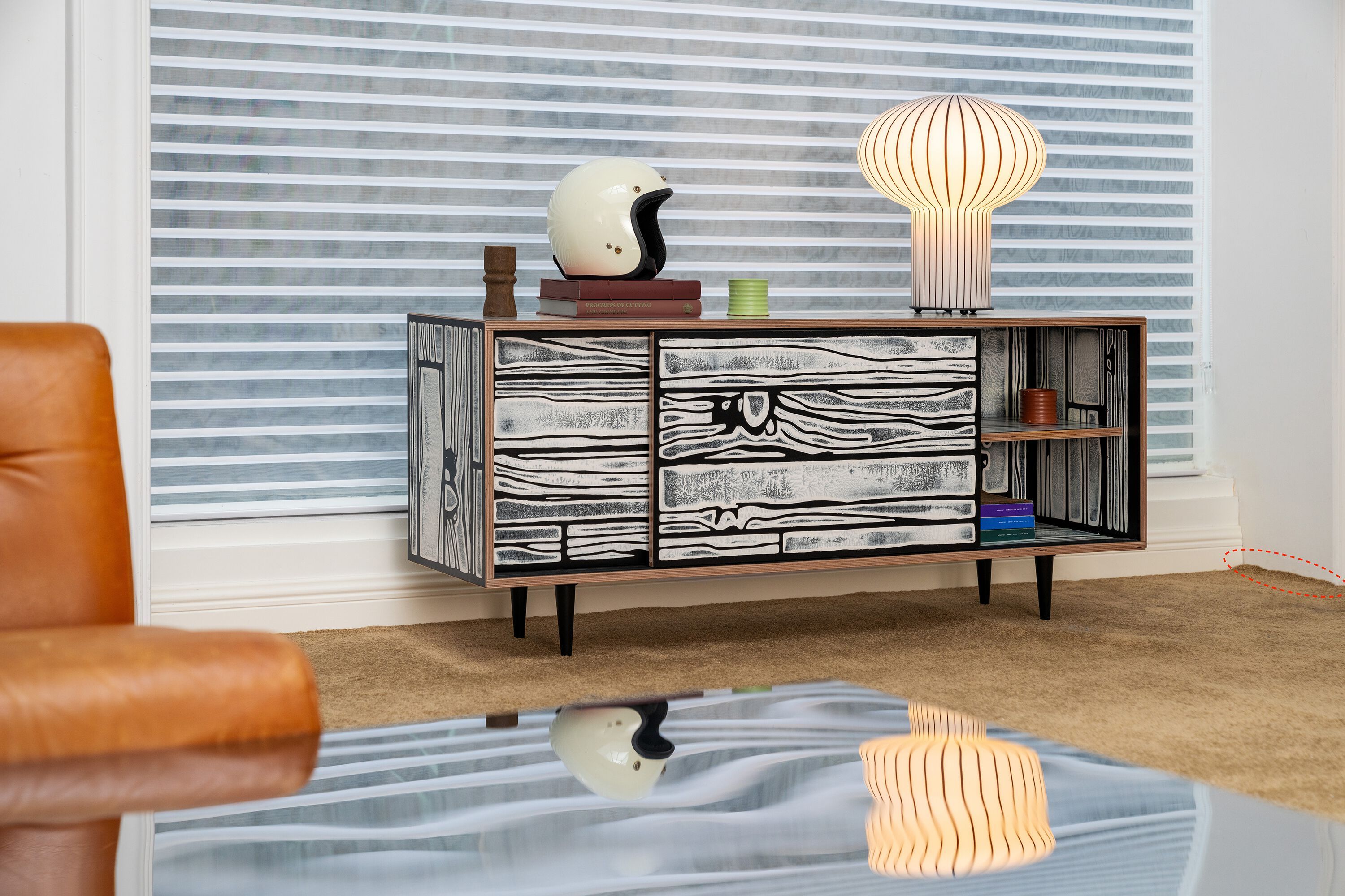 Светодиодная настольная лампа из дутого стекла Established&Sons филигрань ARCH-00120554 - Вид №7