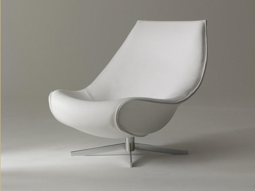 i 4 Mariani Вращающееся кресло с кожаной обивкой Oyster sun-id-1378572 - Вид №1