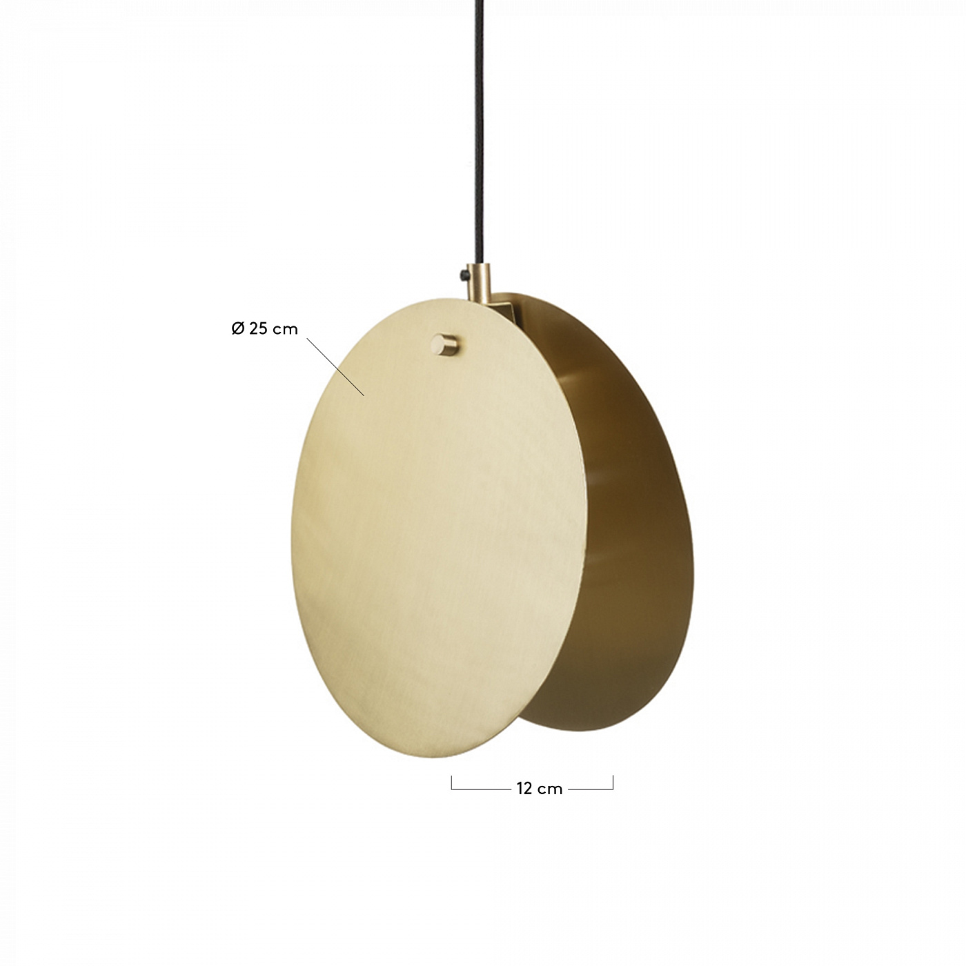 064482 Подвесной светильник Bethen латунный La Forma Monica - Вид №1