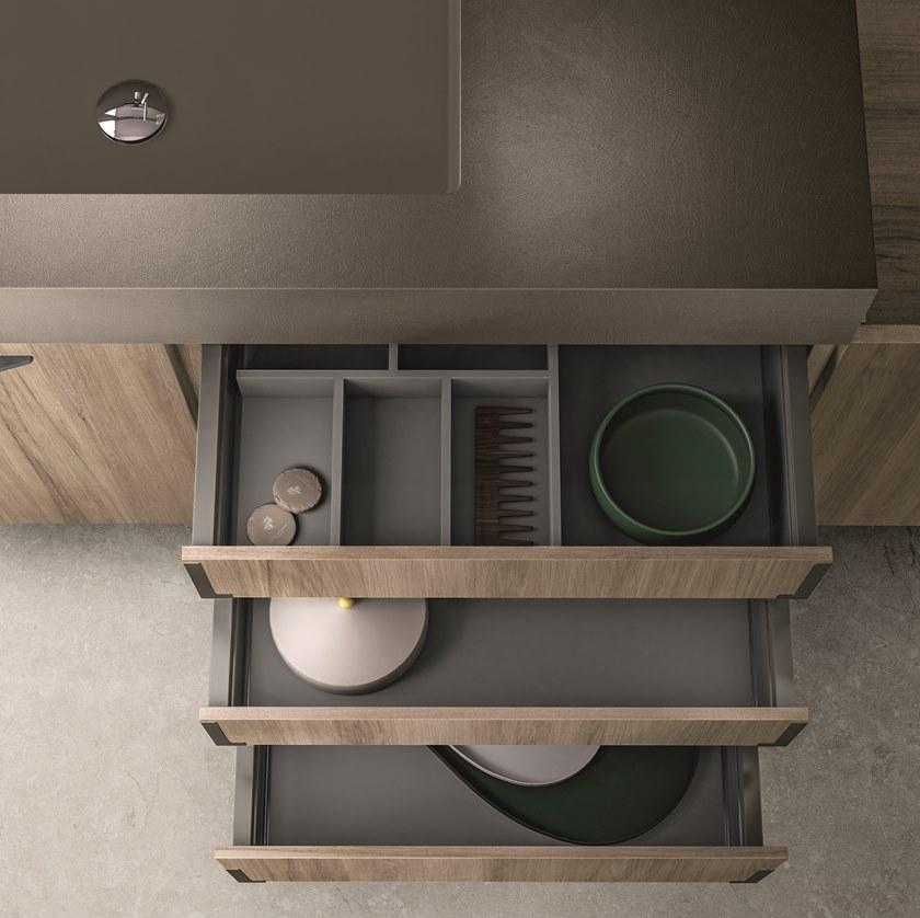 Cerasa Тумба под умывальник из ламината с раздвижной дверцей Cartabianca sun-id-1492151 - Вид №3