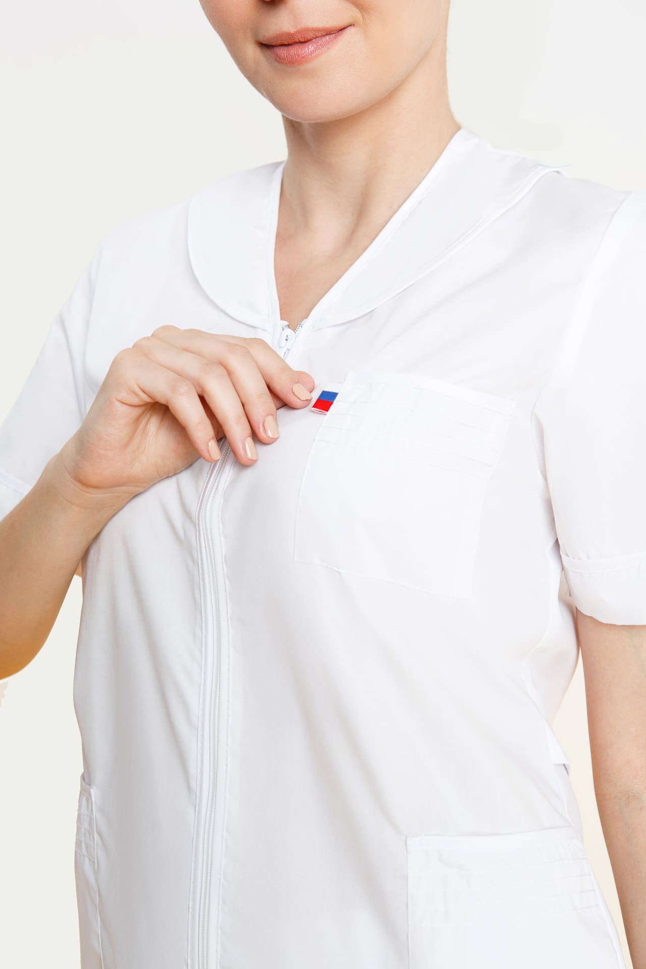 66241 Халат "Сервис" белый  Медицинская одежда  размер 62/158-164 Спецодежда  - Вид №6