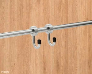 HK12 Запираемый крюк для стержня/трубы ø12 мм PHOS