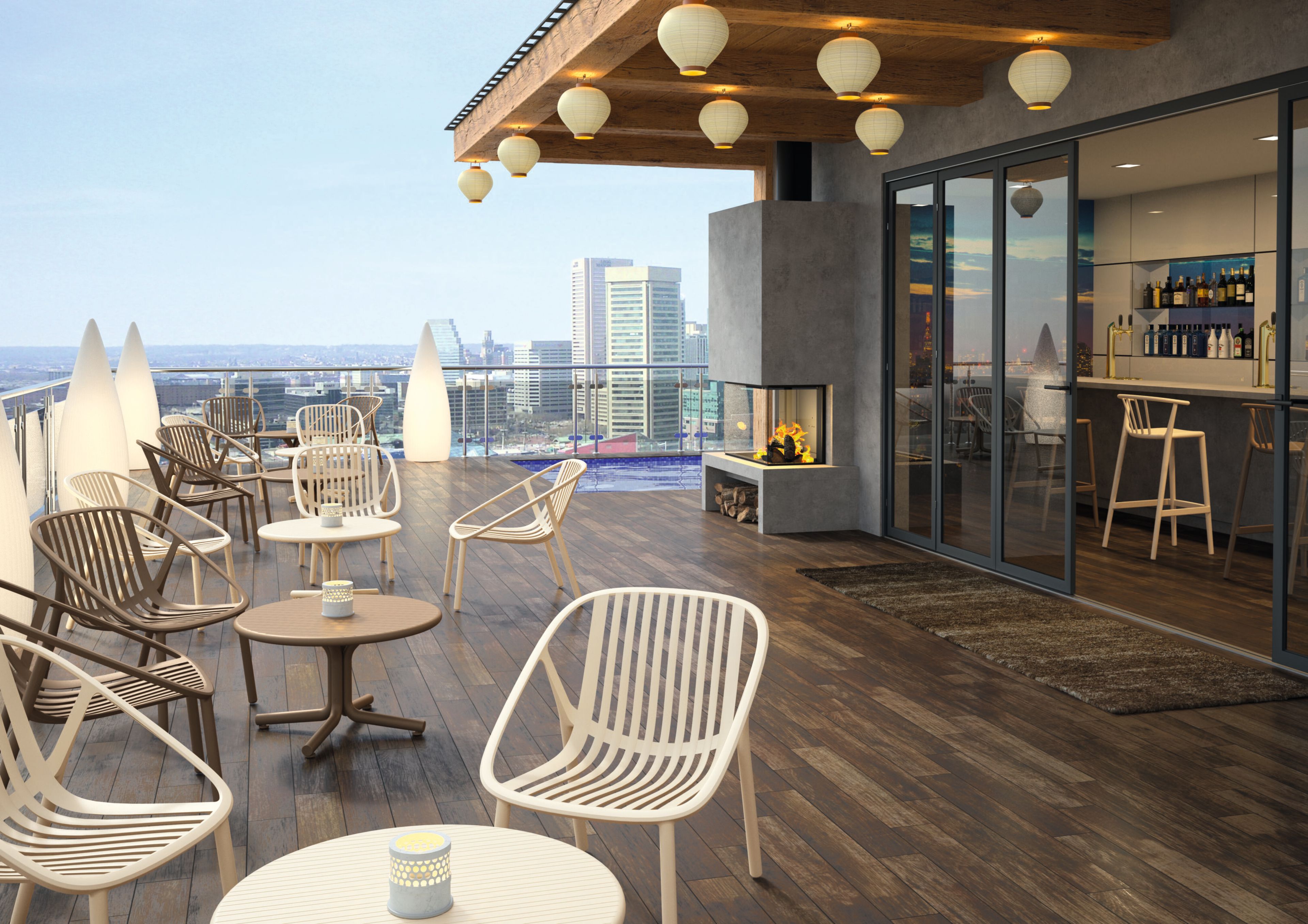 Низкий круглый стол из полипропилена Resol Bini ARCH-00104397 - Вид №2