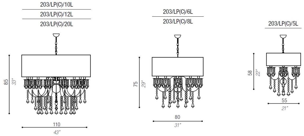 Aiardini Люстра отраженного света с кристаллами Giulietta sun-id-1430384 - Вид №3