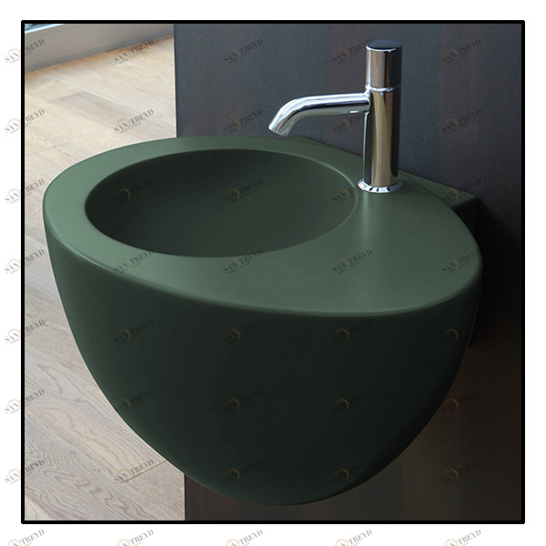 LGLSMU Подвесная раковина настенная овальная Ceramica Cielo 