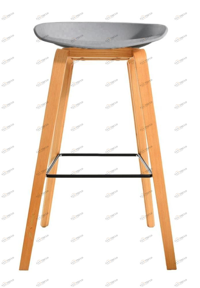 Барный стул серый Quadro BRADEX HOME  00-3974003 Серый 