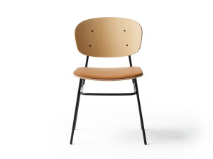 Стул из ясеня с мягким сиденьем