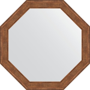 BY 3961 Зеркало в багетной раме - сухой тростник 51 mm EVOFORM Octagon
