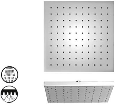 50CR759TCASQE Расс.д/душа, пластик, квадратный, 200 мм, хром Paini 