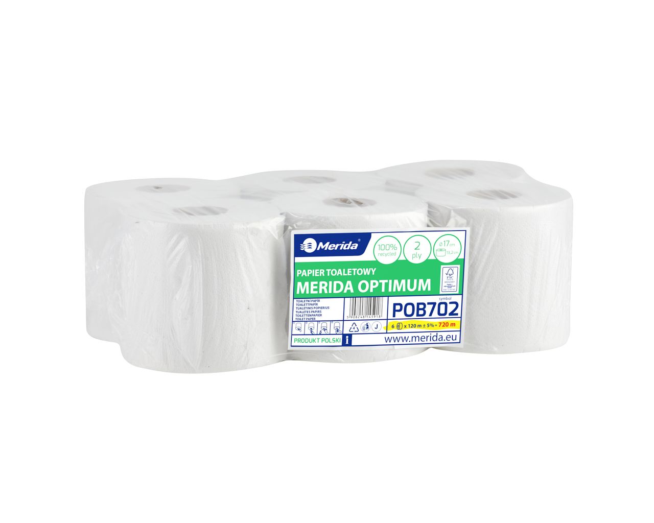 PROMO119 Контейнер для туалетной бумаги CENTER PULL черный за 50 злотых нетто при покупке 2 упаковок бумаги OPTIMUM POB702 Merida  - Вид №2