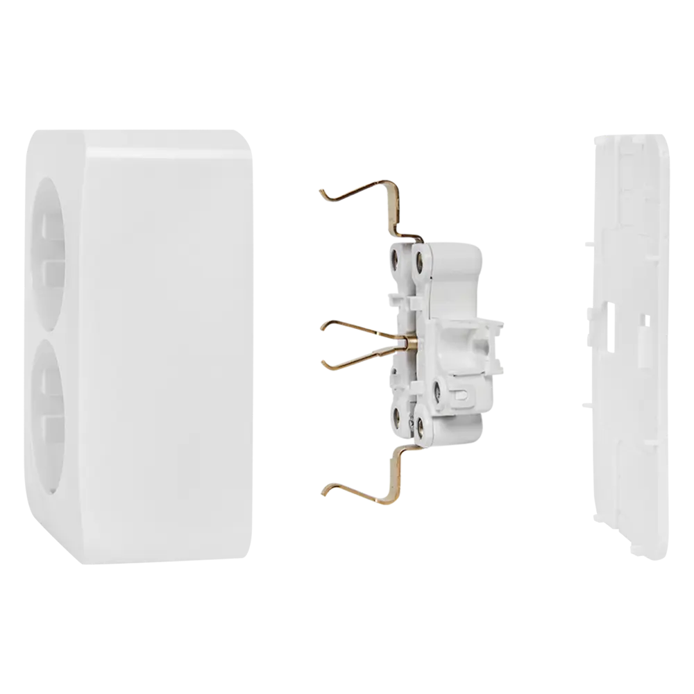 Розетка двойная накладная Schneider Electric Blanca с заземлением со шторками цвет белый 86720941 STLM-2005207 SYSTEME ELECTRIC - Вид №4