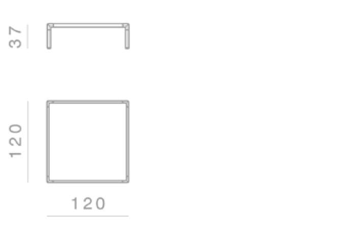 Кожаный прямоугольный журнальный столик GHIDINI1961 рамка ARCH-00124527 - Вид №3