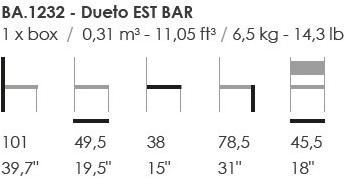 Fenabel Барный стул из дерева Dueto sun-id-1399563 - Вид №1