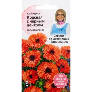 Календула красная с чёрным центром 0.3 г