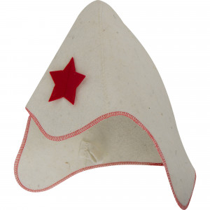 82406141 Шапка банная «Будёновка», войлок, цвет белый