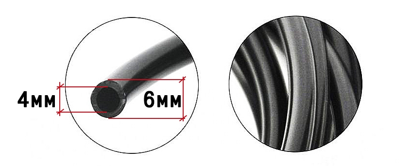 8586 Микротрубка для капельного полива 4 мм * 6 мм LAB.Space  - Вид №2