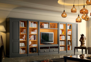 107429 Модульная стенка для гостиной Contemporaneo 528 см La Ebanisteria Hamster