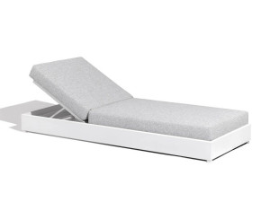 Садовая кровать с откидной спинкой из ткани