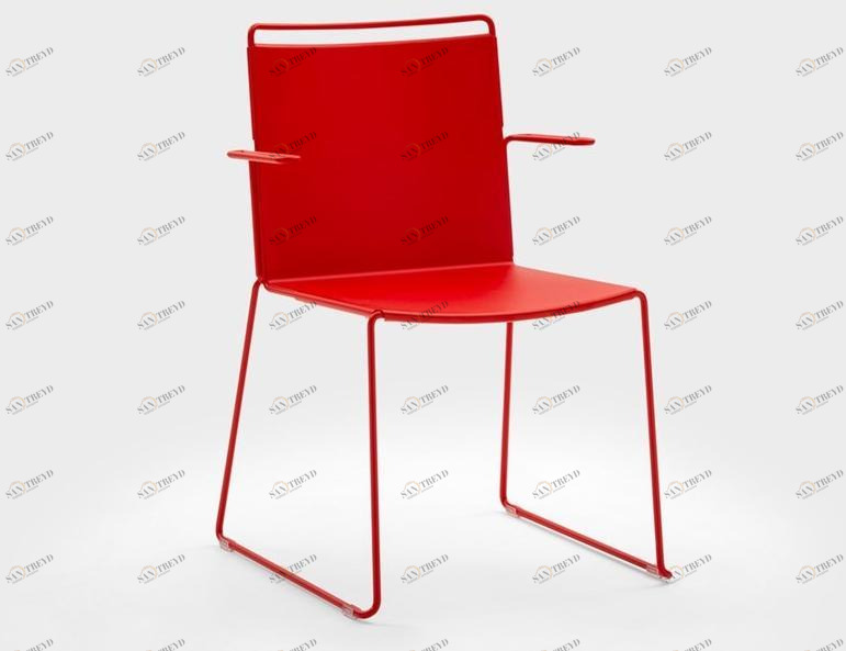 Viganò Штабелируемый металлический стул с подлокотниками Daisy metal sun-id-1355626