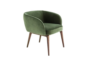 Мягкий тканевый стул с подлокотниками