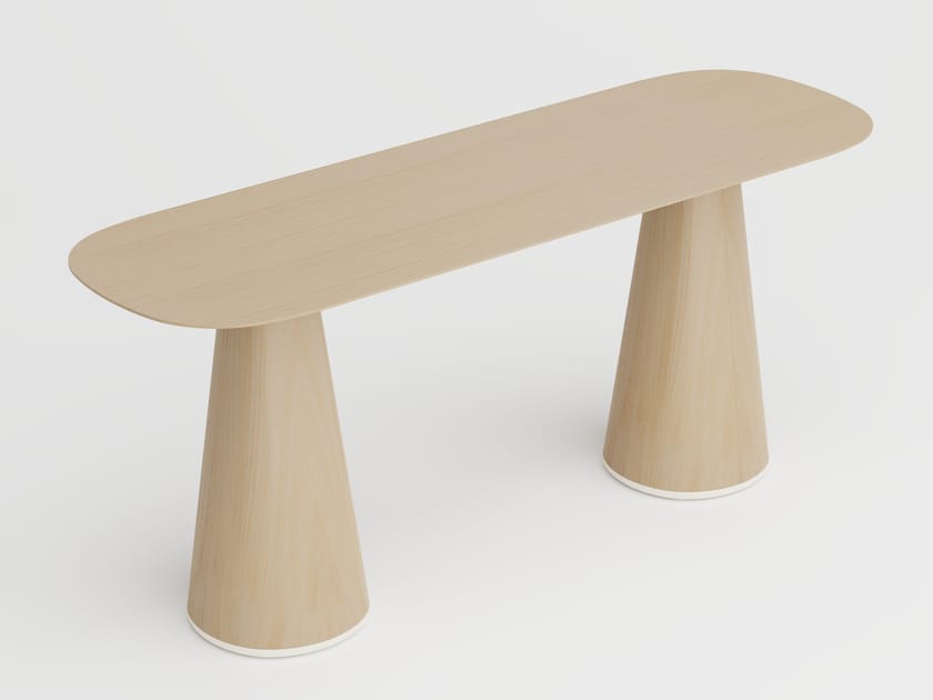 Деревянный высокий бочковый стол Vergés Conic ARCH-00079384