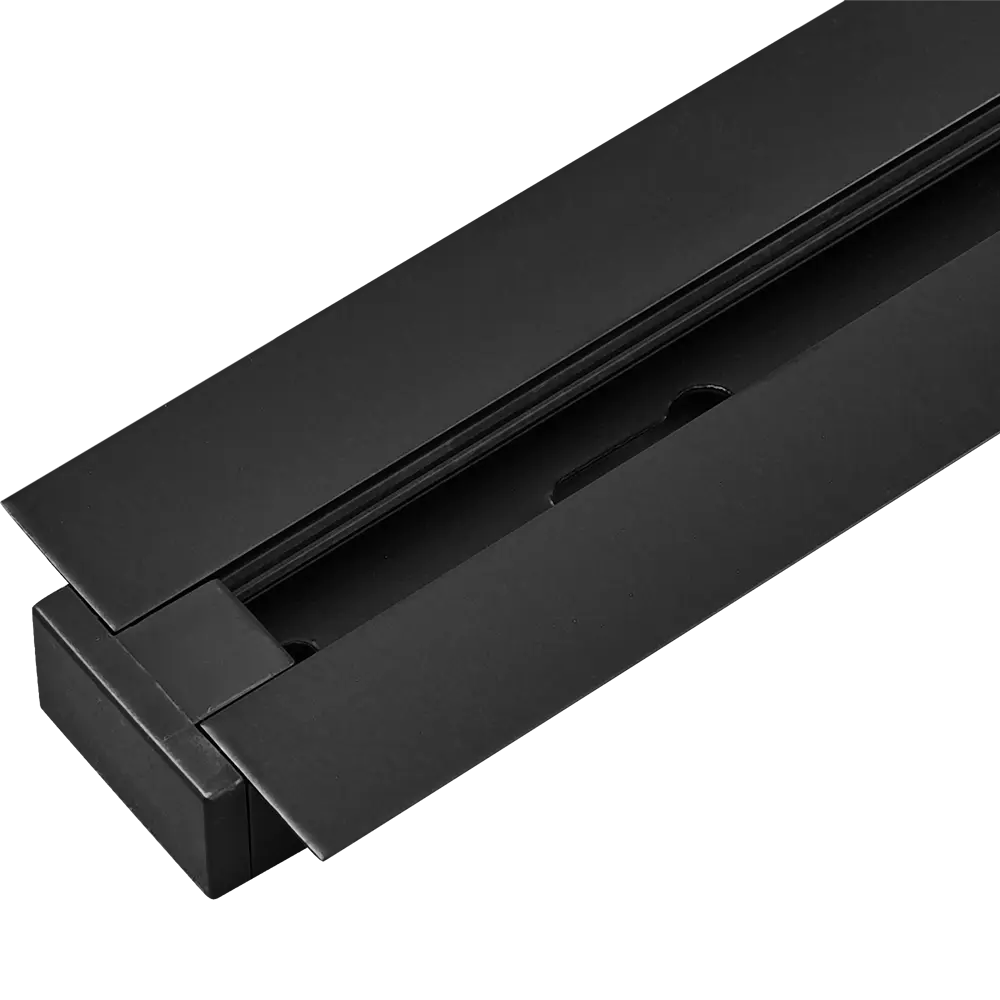 Трековый шинопровод Volpe Q123 1 м цвет черный STLM-2098258 - Вид №3