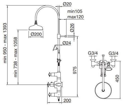 Rubinetterie Treemme Nuova retrò  4196  - Вид №2