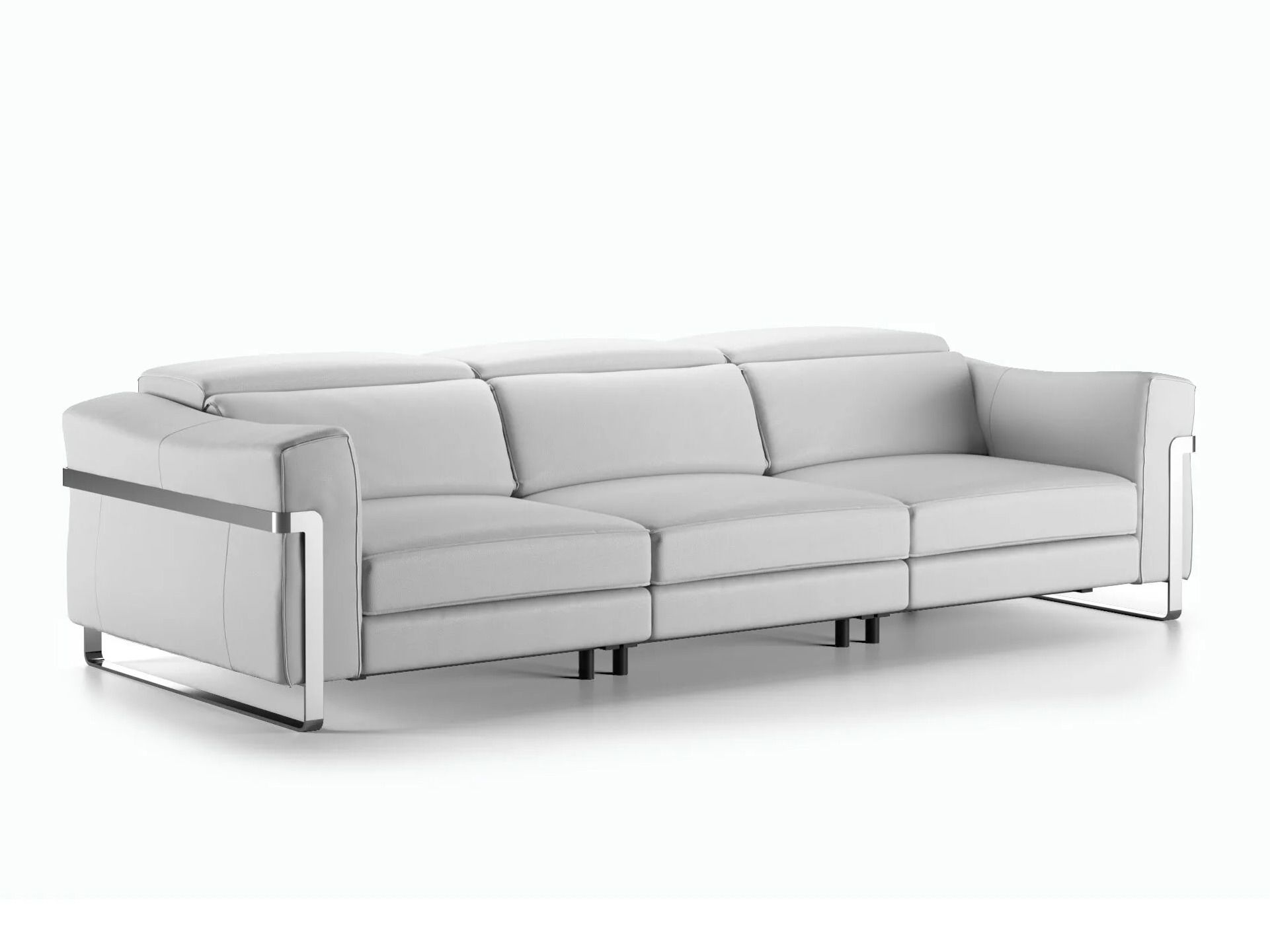 Кожаный диван с электроприводом на 3 места Natuzzi Italia Fidelio ARCH-00059895