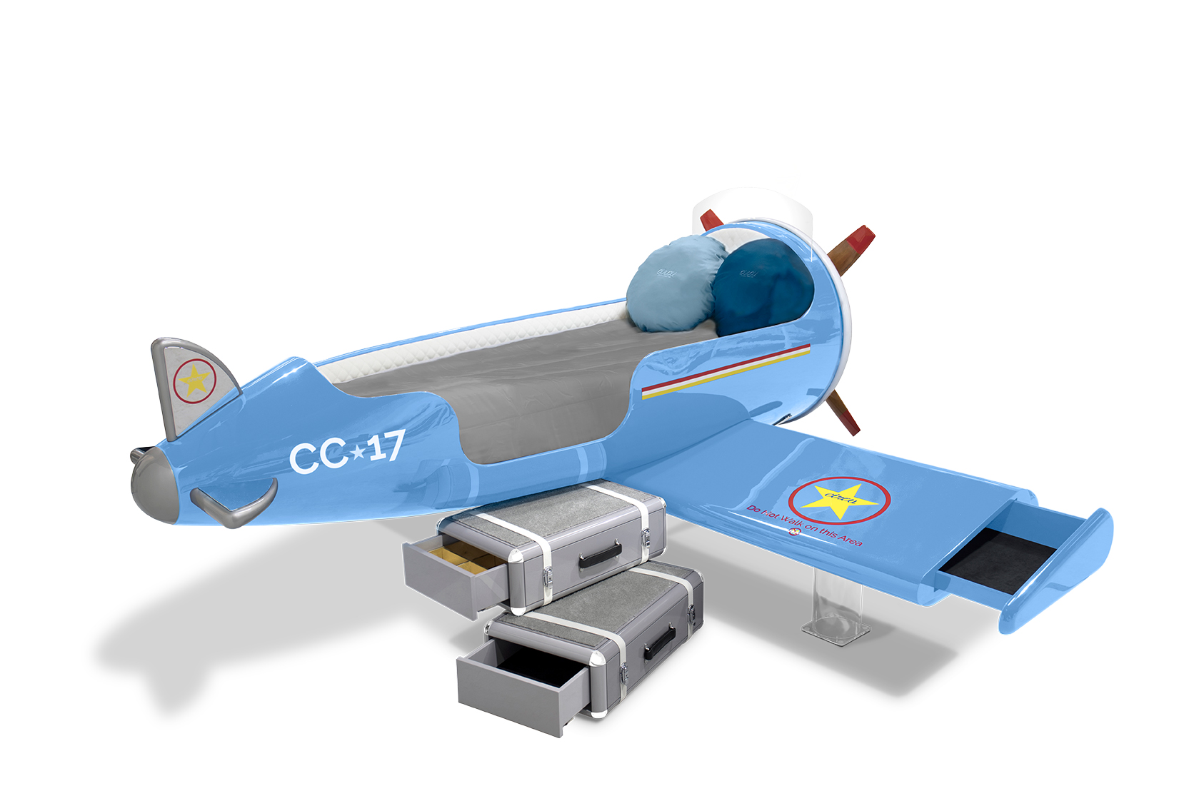 CIST26 Детская кровать самолет Sky One Circu  - Вид №5