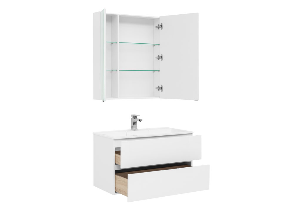 Мебель для ванной Aquanet Алвита 90 белый 00237349 - Вид №1
