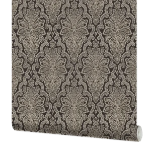 Обои флизелиновые Московская обойная фабрика Этро Шенил черные 4057-8 1.06 м