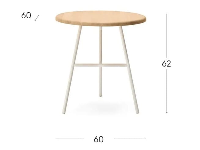 Круглый стол из стали и ясеня Billiani Puccio ARCH-00140757 - Вид №2