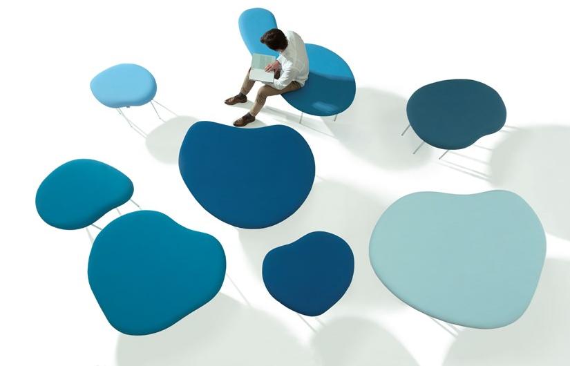 Capdell Мягкая скамья из ткани Droplets sun-id-1362147 - Вид №5