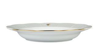 55845 Herend Тарелка суповая 24см "Китти" (синяя) Фарфор  - Вид №1