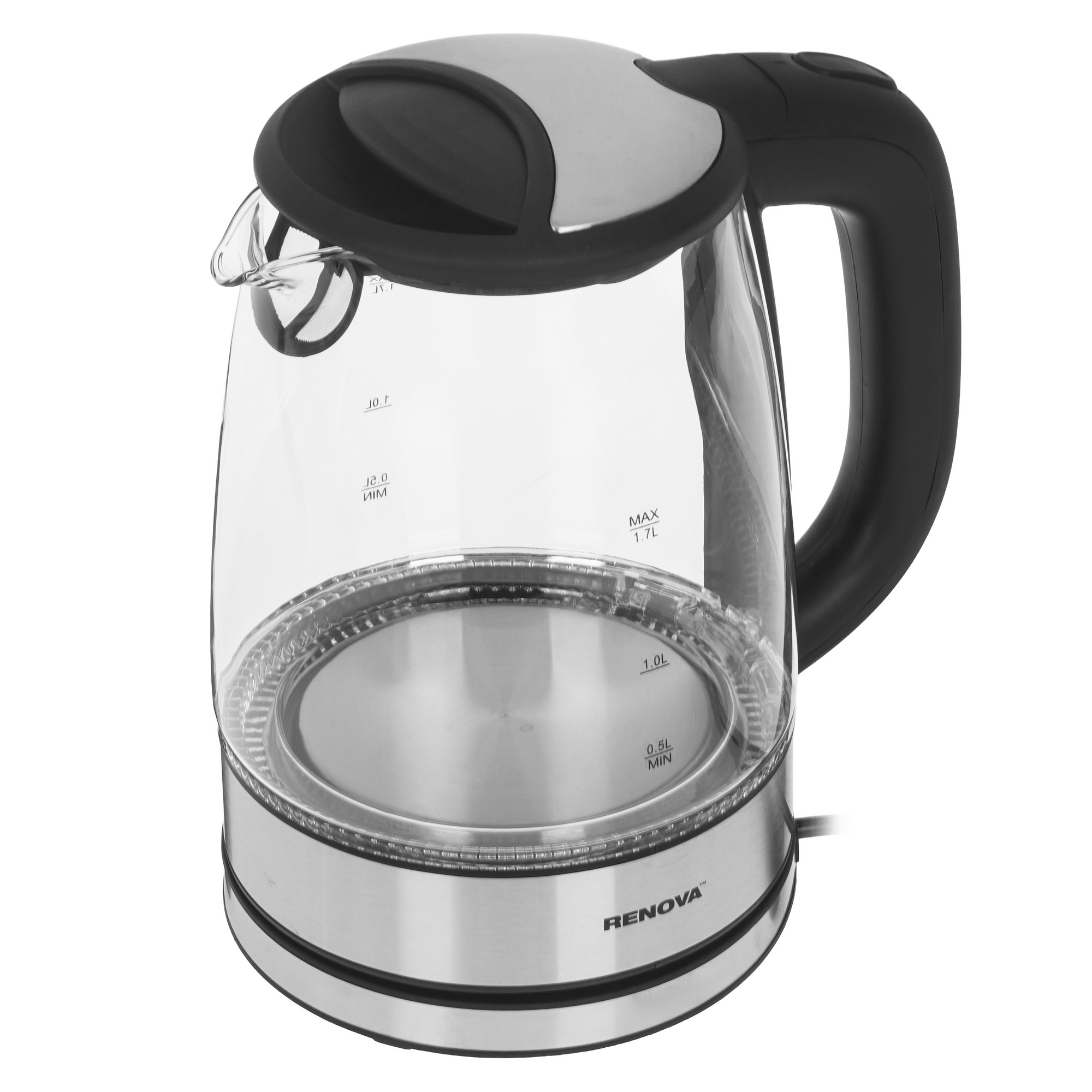 9207208 Электрочайник Renova KT17G-01B серебристый STDN-0035979 - Вид №2