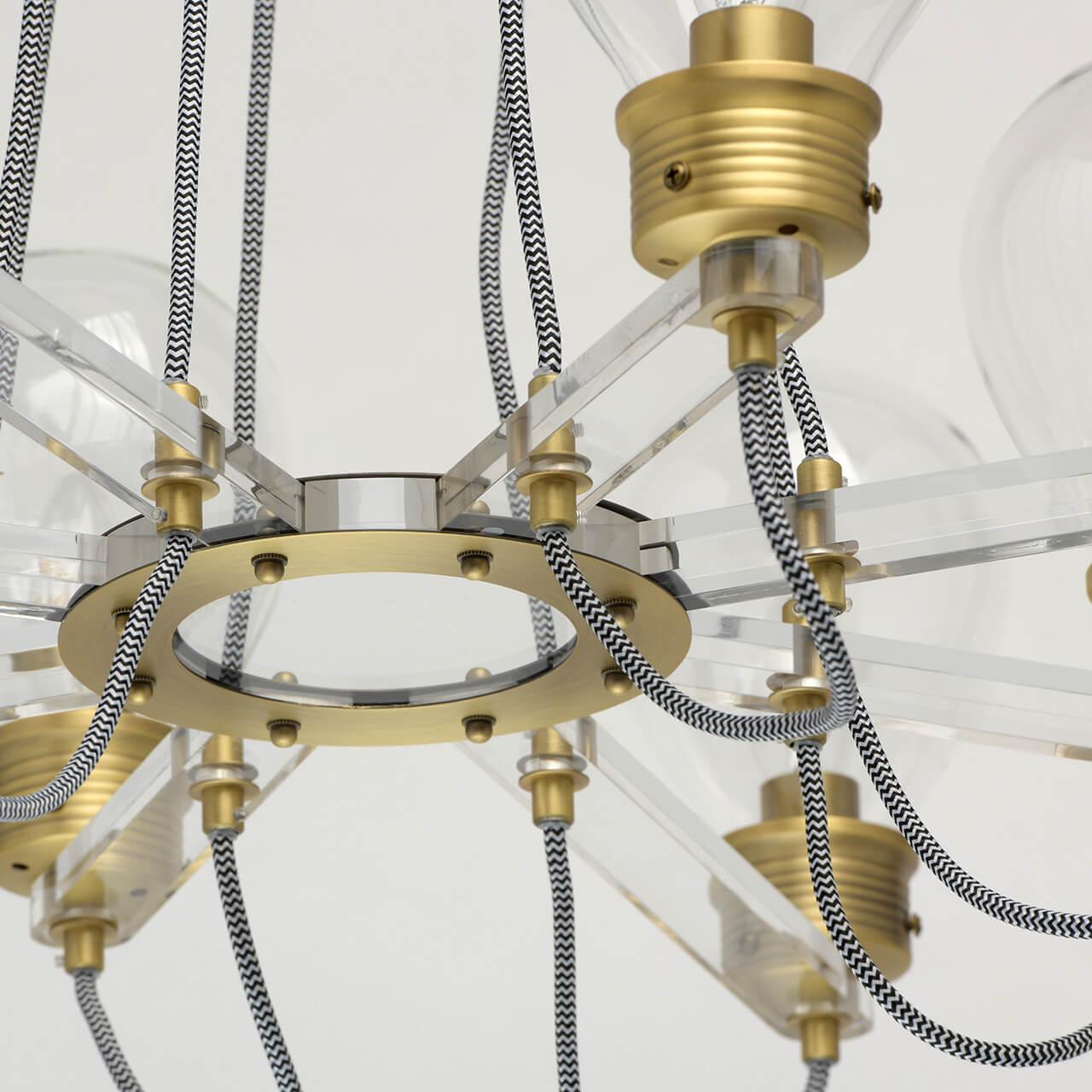Подвесная люстра MW-Light Атмосфера 3 699010708 MW-LIGHT ДИЗАЙНЕРСКИЕ, АТМОСФЕРА 3 187462 Золотой  - Вид №2