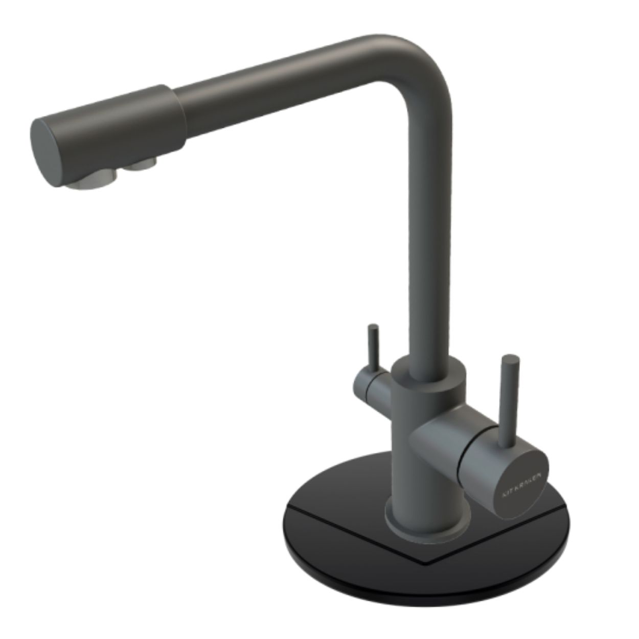 Подставка под смеситель Circle черная KIT KRAKEN 