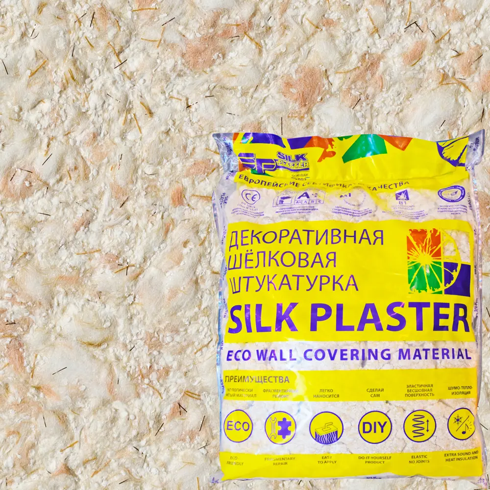 Жидкие обои Silk Plaster Эйр Лайн 603 0.9 кг цвет оранжевый 82453443 STLM-2044922 
