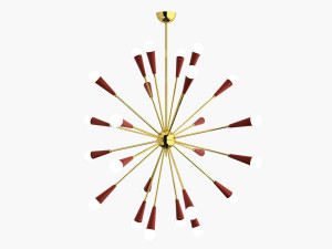 Металлический и стеклянный светодиодный подвесной светильник