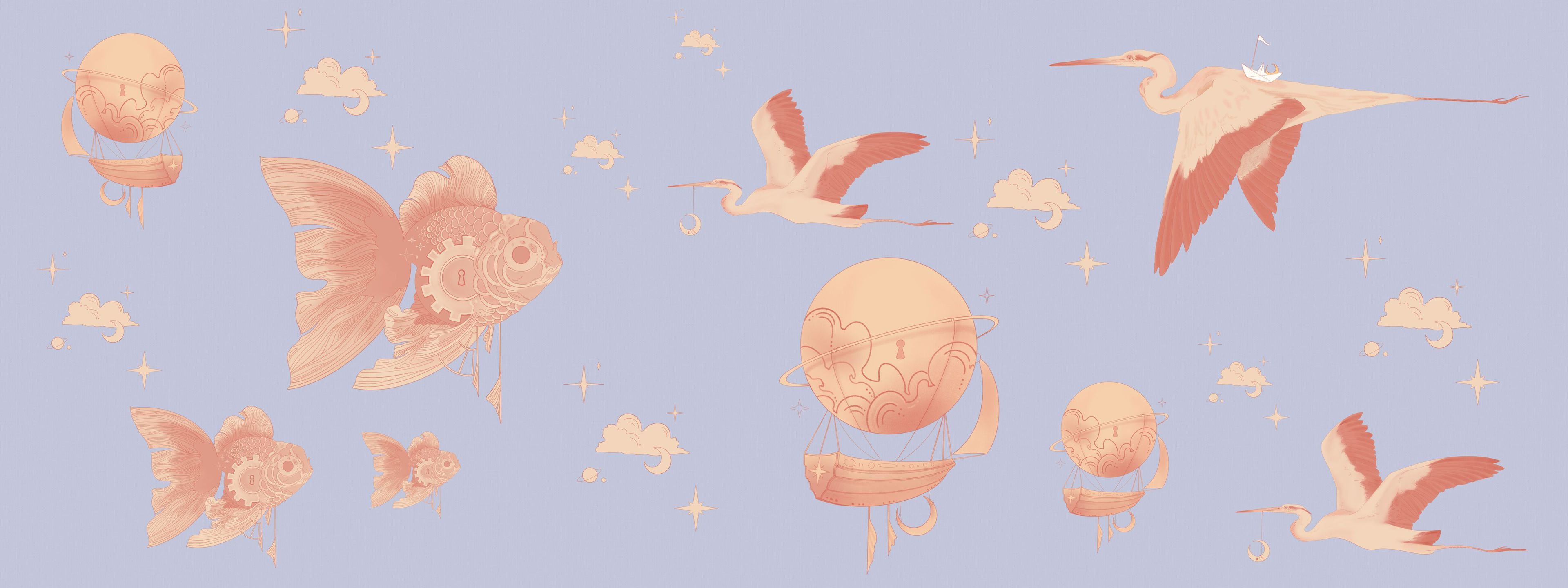 Обои с рисунком для детей Inkiostro Bianco Inkids ARCH-00039583 - Вид №3