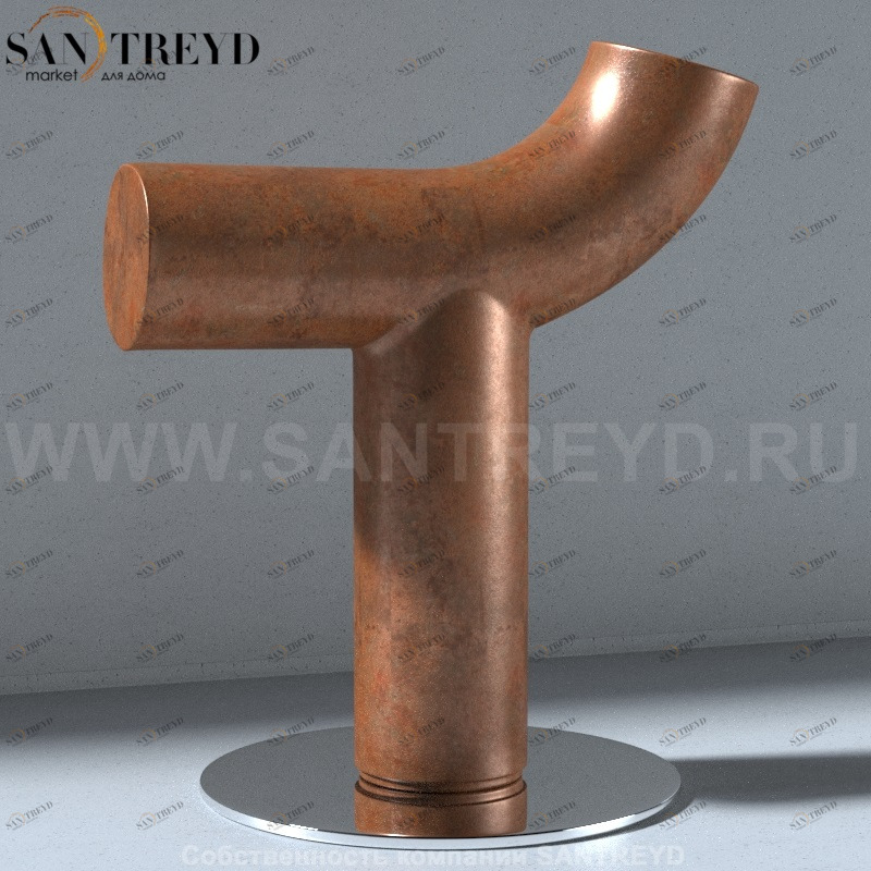 470183 Табурет “Cow” в комплекте с стальным основанием Kerasan Artwork