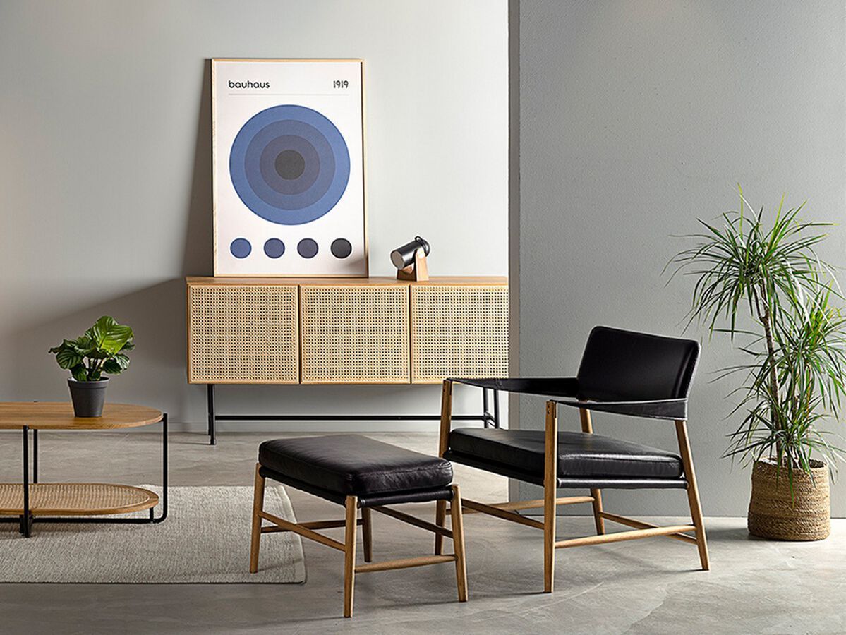 Подставка для ног из дуба и кожи Hans K Bremen ARCH-00114902 - Вид №1