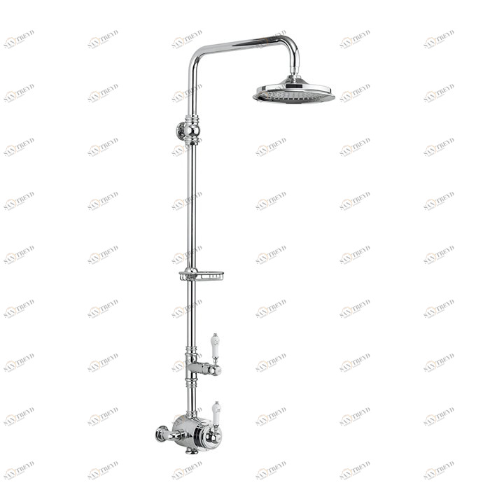 Душевая стойка c внешним термостатом BF2S c душевой насадкой 6'' Stour Burlington BF2S, V16 