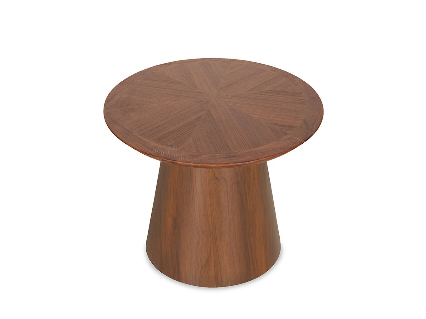 Круглый журнальный столик из массива дерева Alankaram KOSY ARCH-00148127